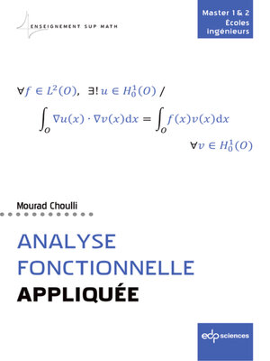 cover image of Analyse fonctionnelle appliquée